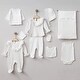 preview thumbnail 3 of 7, Lace Newborn Outfit Set - Newborn Baby Girl Hospital Exit Set - 10 Piece White
