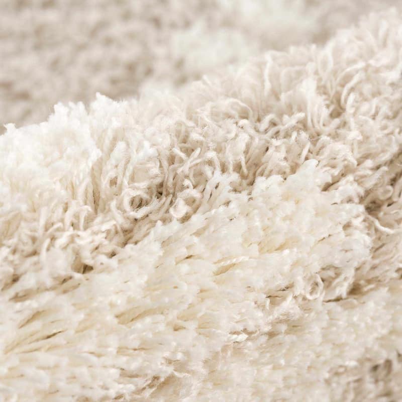 Hauteloom Igor Living Room, Bedroom Area Rug - Plush Pile - Beige, Ivory - 5'3" x 7'3"