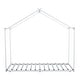 preview thumbnail 9 of 8, White Metal Twin Size House Platform Bed with Trundle