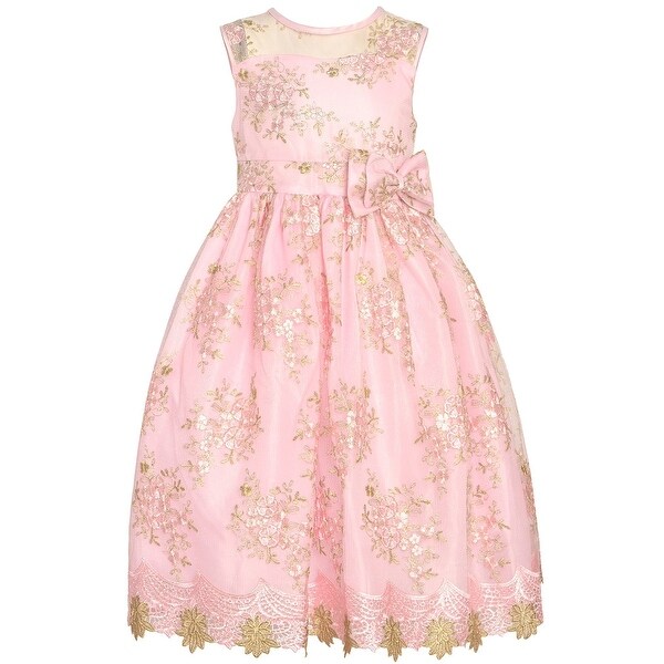 pink junior bridesmaid dresses