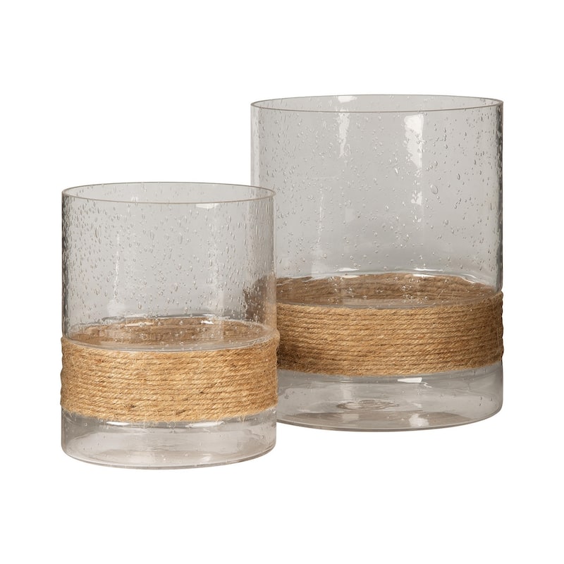 Eudocia Clear Candle Holder Set of 2