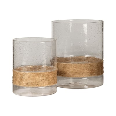 Eudocia Clear Candle Holder Set of 2