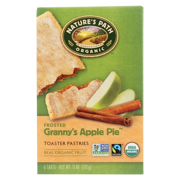 Nature's Path Organic Frosted Toaster Pastries - Granny's Apple Pie - Case of 12 - 11 oz.