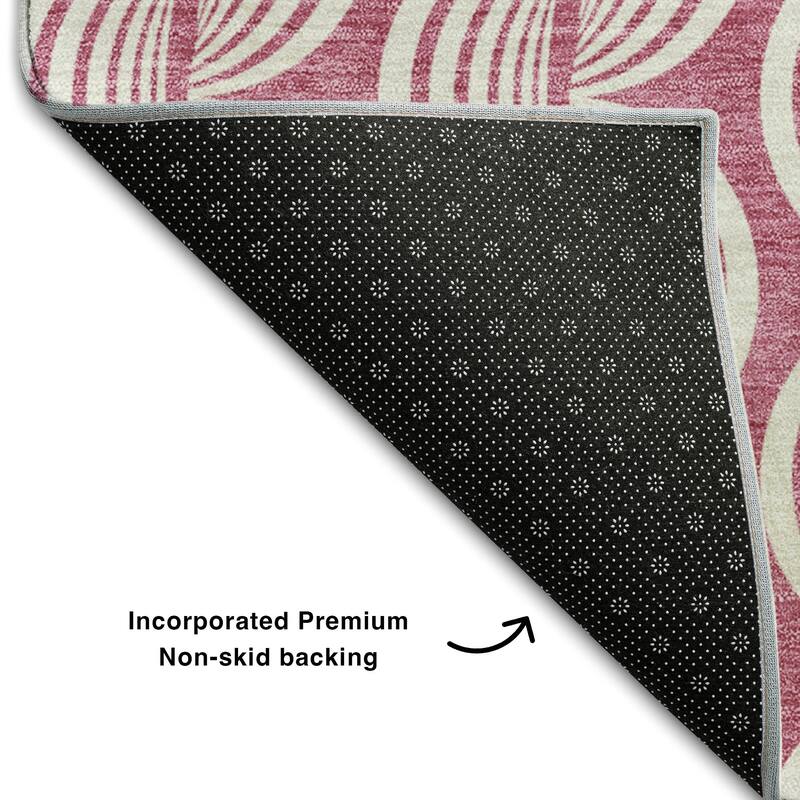 Premium Washable Super Soft Transitional Scallop Mayfield Rug