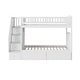 preview thumbnail 3 of 6, Westbrook Twin over Twin Staircase Bunk Bed with 2 Storage Drawers in White