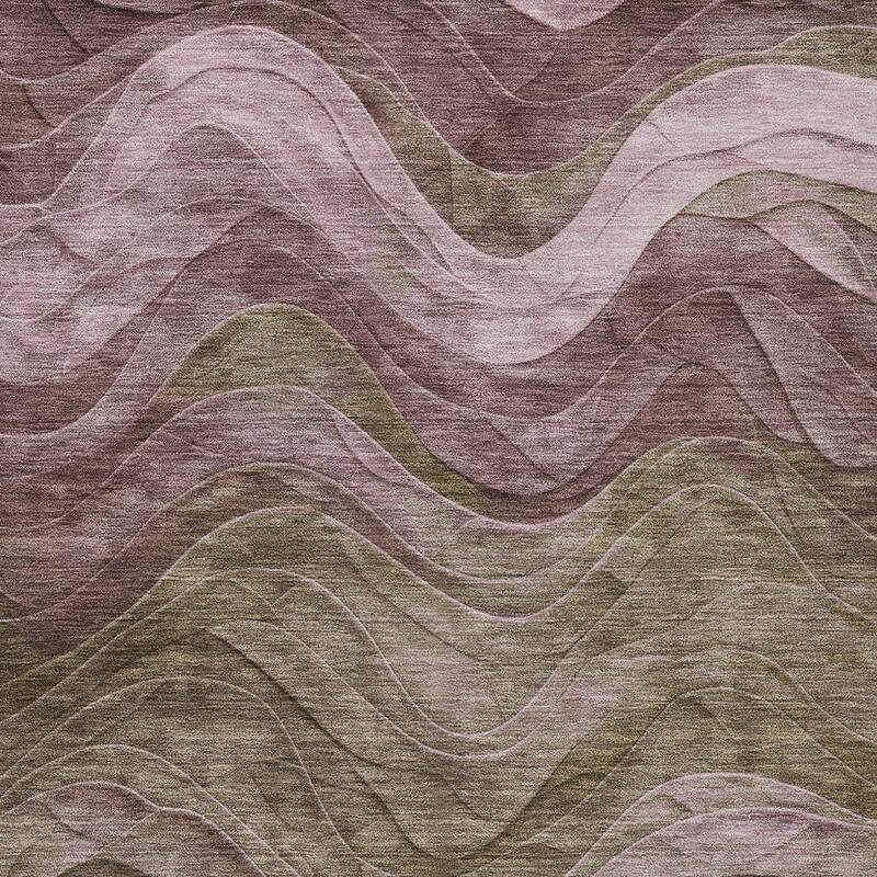 HomeRoots Abstract Transitional Rectangle Outdoor Rug