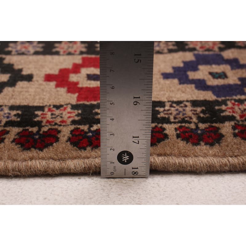 ECARPETGALLERY Hand-knotted Teimani Tan Wool Rug - 6'9 x 9'11