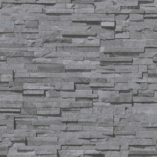 Galerie Wallcoverings Bricks and More Collection Granite Stone Effect Matte Finish Vinyl on Non-woven Wallpaper Roll