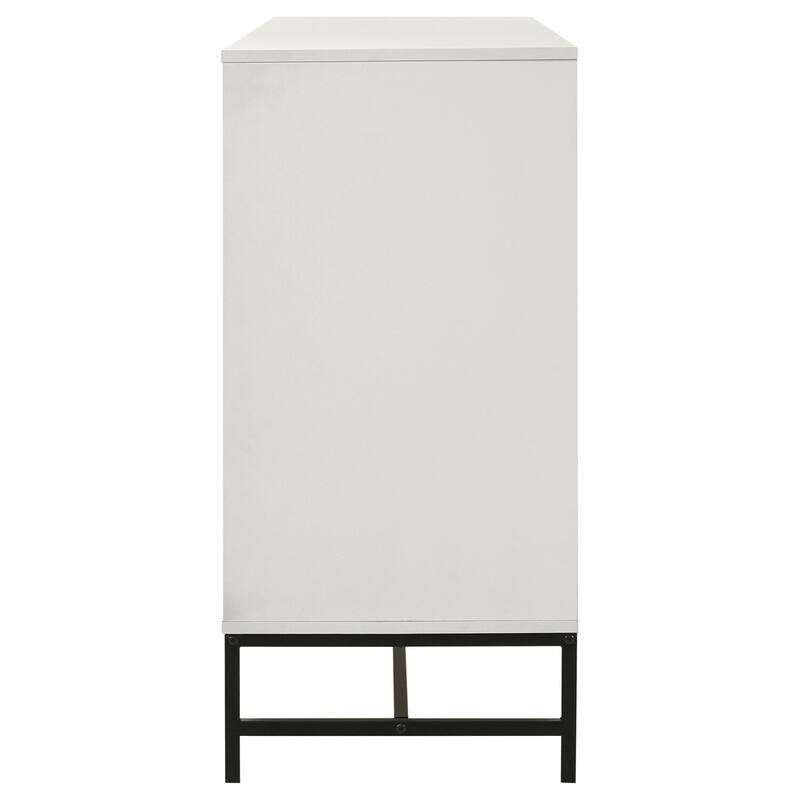 6-Drawer White Bedroom Dresser with Smooth Glide Drawers, Clean Modern Design, and Ample Storage Capacity