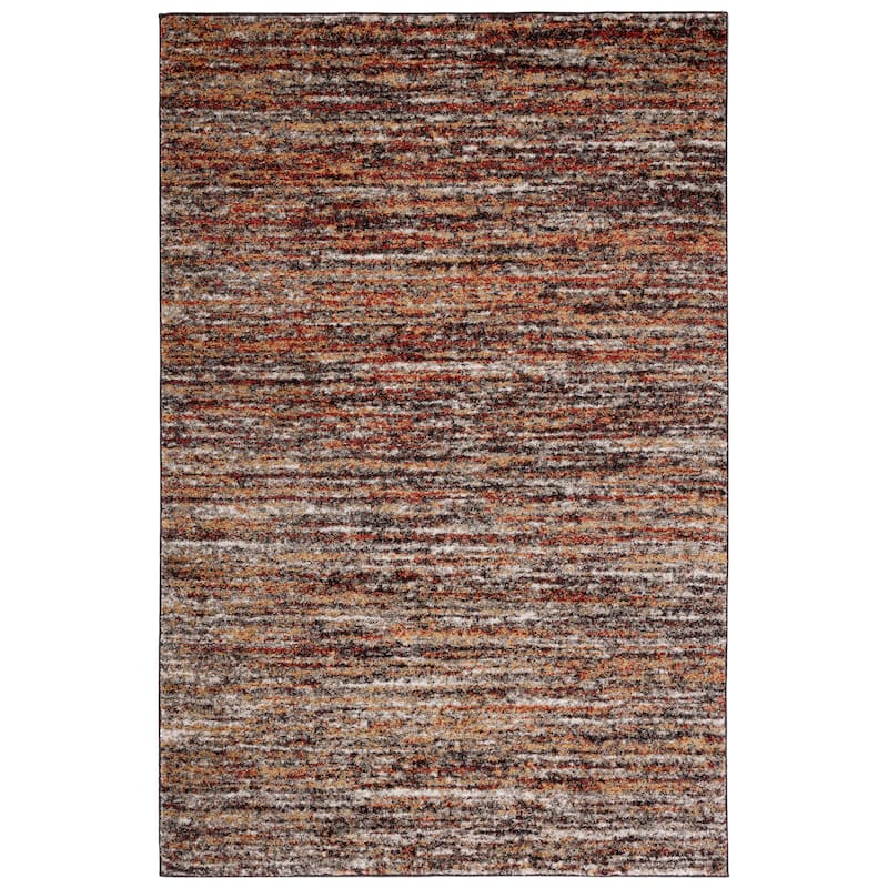 SAFAVIEH Retro Ela Modern Abstract Rug - 6' Square - Ivory/Gold