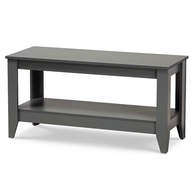 Elada Modern and Contemporary Grey Finished Wood Coffee Table - Grey