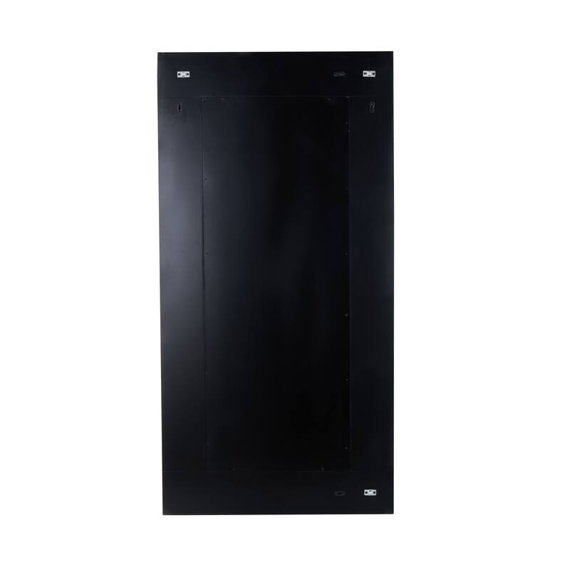 Cream Mother of Pearl Shell Handmade Mosaic Room Wall Mirror with Blue Corners