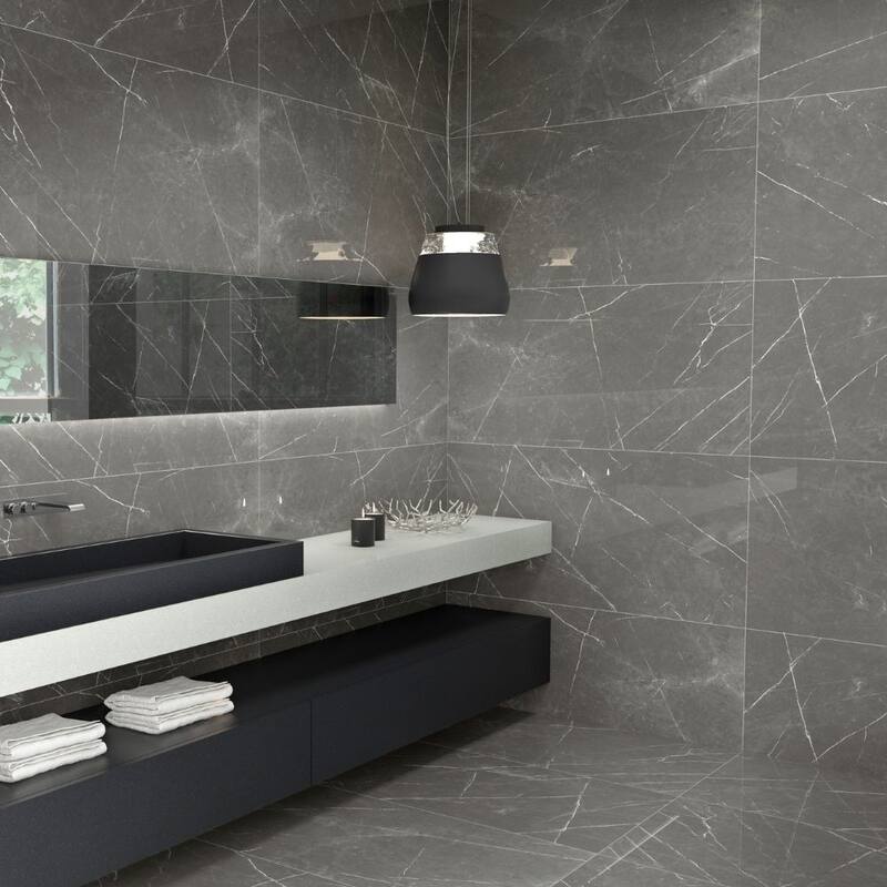 The Tile Life Alastair 24x48 Grey Porcelain Floor & Wall Tile