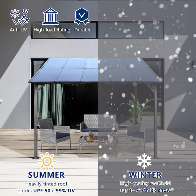 10' x 10' Outdoor Pergola Gazebo