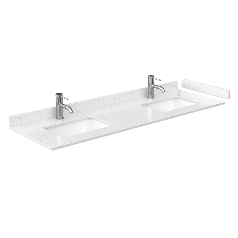 Beckett 66 Inch Double Vanity, Cultured Marble Top