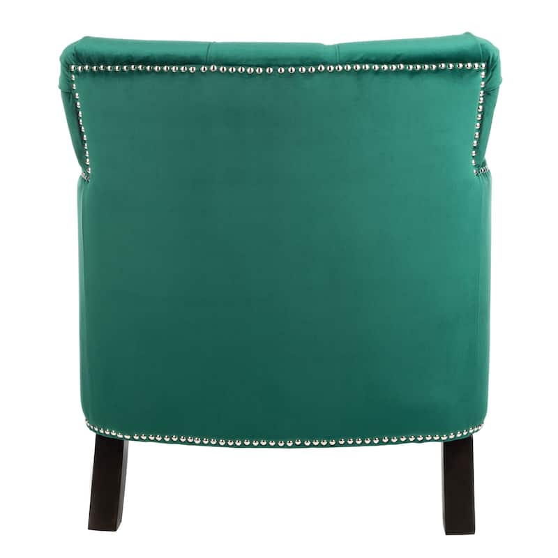SAFAVIEH Tori Antiqued Tufted Club Chair - 28" x 34.4" x 32.7". - 28"W x 34"D x 33"H
