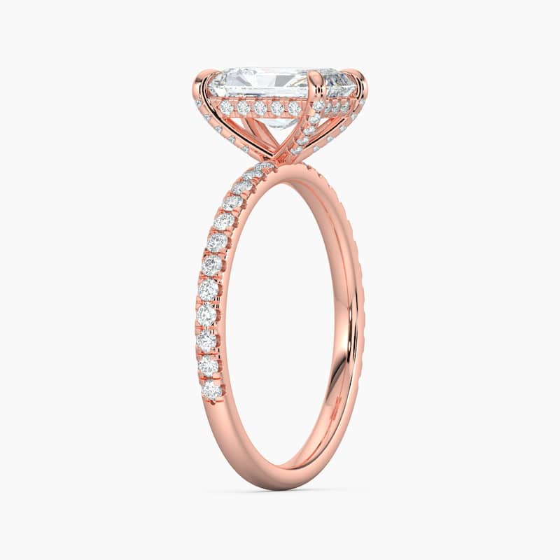 Auriya 14k Gold Lab Grown Radiant Diamond Luxe Hidden Halo Engagement Ring 1.00 to 5.00 ct. tw. (F-G, VS)