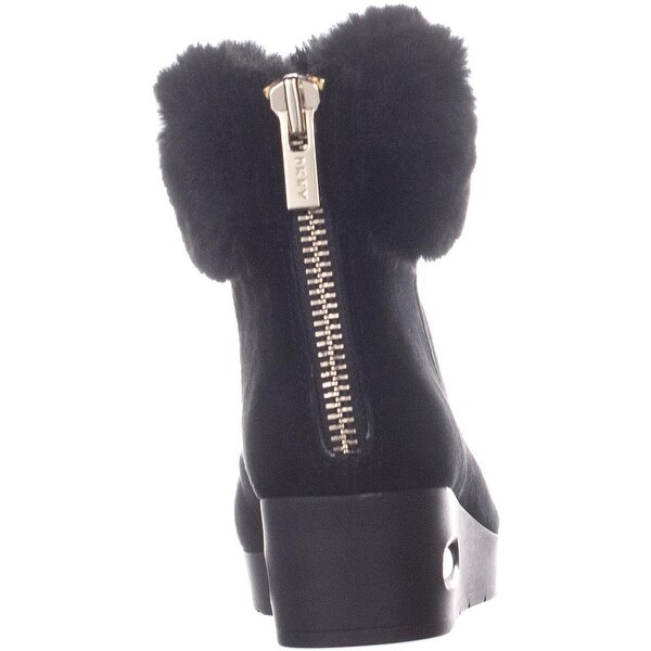 dkny aron wedge booties