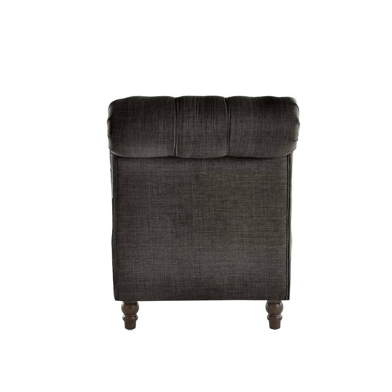 Knightsbridge Tufted Oversized Chaise Lounge by iNSPIRE Q Artisan