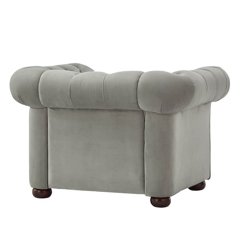 Knightsbridge Tufted Scrolled Chesterfield Chair by iNSPIRE Q Artisan