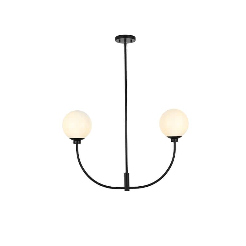 Indigo Home 30 inch chandelier - Black