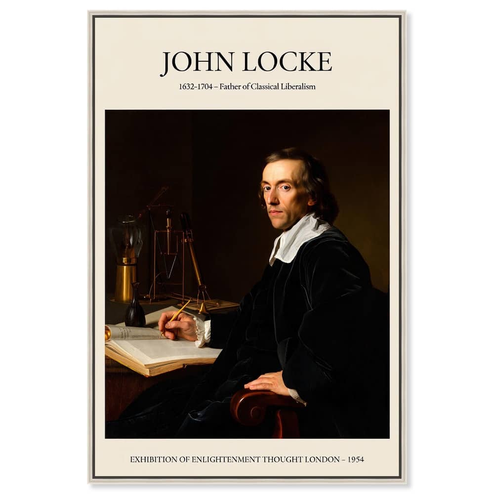 Father of Liberalism Depicted Canvas by Art Remedy