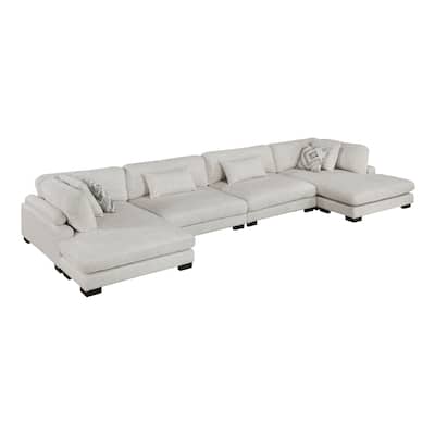 Abbeville Microfiber 4-Piece Modular Sectional with Chaise
