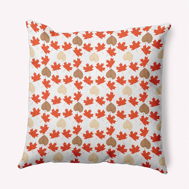 Lots of Leaves Accent Pillow - Harvest Orange - 20" x 20"