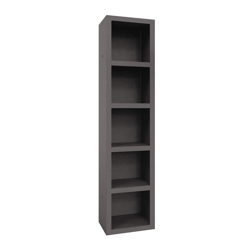Easy-Lift Full Murphy Wall Bed with Two Bookshelves