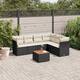 Option Black and Cream-3x corner+table+3x middle