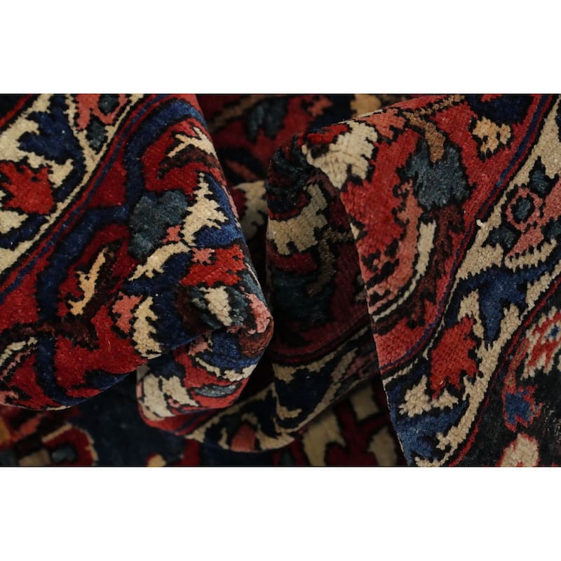 Hand Knotted Oriental 100% Wool Carpet Traditional Floral Beige & Ivories Bakhtiari Area Rug - 14' 7'' X 10' 5''