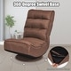 preview thumbnail 7 of 10, Costway Gaming Chair Fabric 6-Position Folding Lazy Sofa 360 Degree - See Details