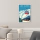 preview thumbnail 29 of 27, Oliver Gal 'Les Alpes Travel Poster' Blue Wall Art Canvas Print 10 x 15 - White