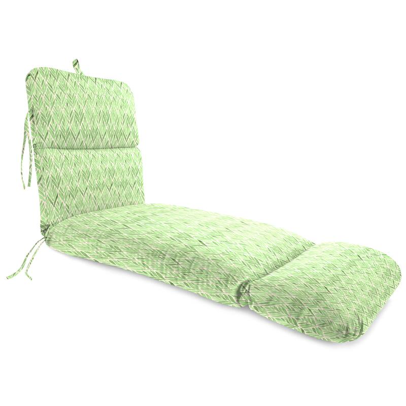 74" x 22" Outdoor Chaise Lounge Cushion with Ties and Loop - 74'' L x 22'' W x 5'' H - Rubin Everest
