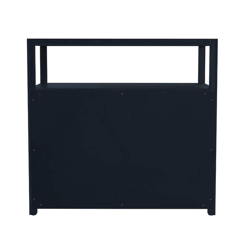 Lark 2-Drawer Wide Nightstand