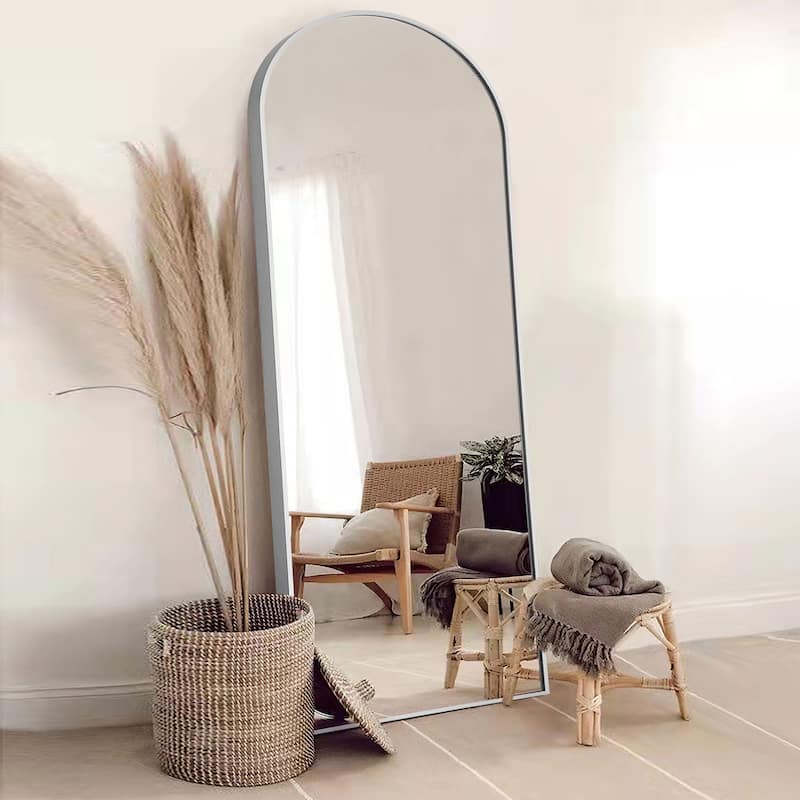 Arched Full Length Floor Wall Mirror Standing Dressing Mirror