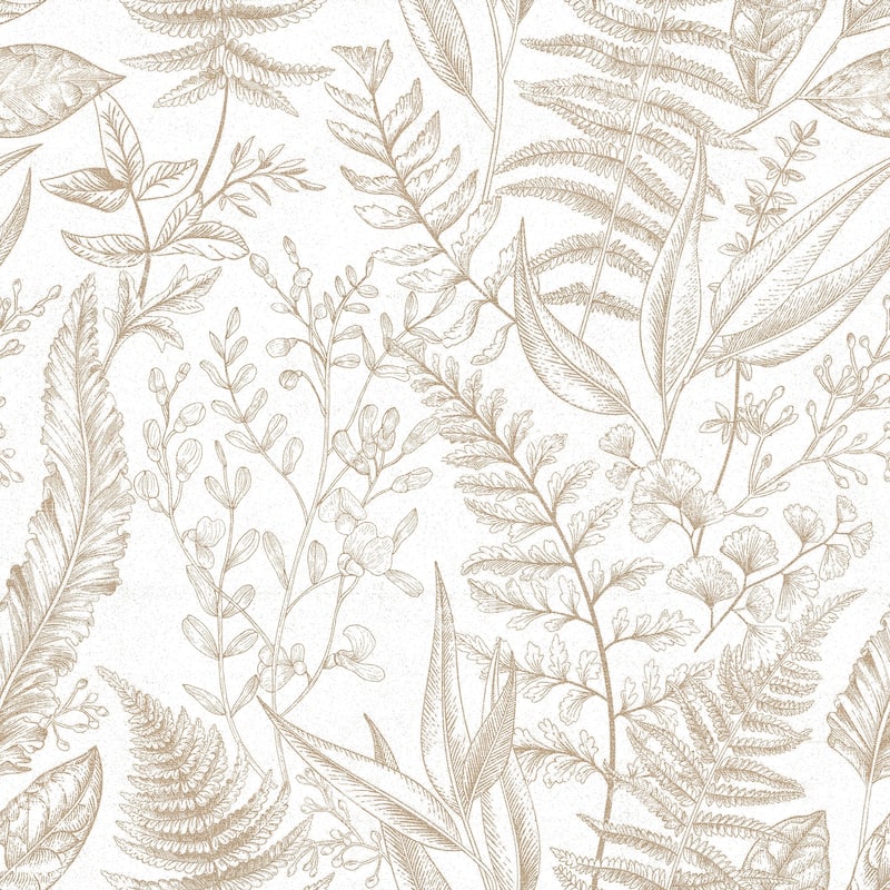 Galerie Wallcoverings Into The Wild Botanical Leaf Non-woven Matte Wallpaper Roll