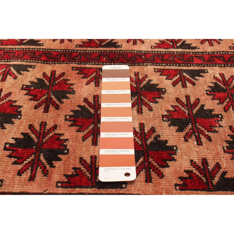ECARPETGALLERY Hand-knotted Baluch Copper Wool Rug - 2'9 x 5'10