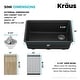 preview thumbnail 98 of 122, KRAUS Bellucci Workstation Undermount Granite Composite Kitchen Sink