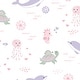 preview thumbnail 5 of 3, Lambs & Ivy Sea Dreams Soft White 100% Cotton Nautical Ocean Fitted Crib Sheet