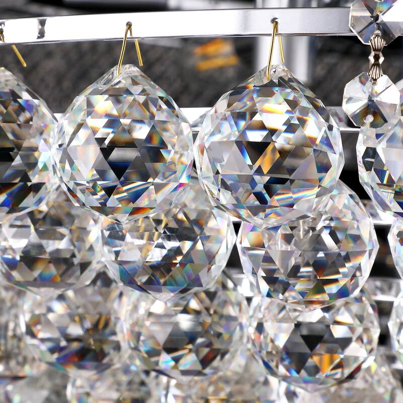 Crystal Chandelier Lighting for Dining Room Modern, Crystal Chandelier Ceiling Light French Empire Crystal Chandelier