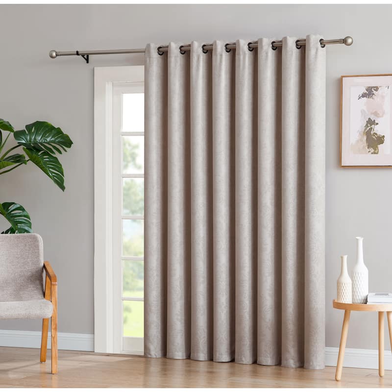 Gracewood Hollow Plakalo Embossed Thermal-weaved Blackout Grommet Drapery Curtains