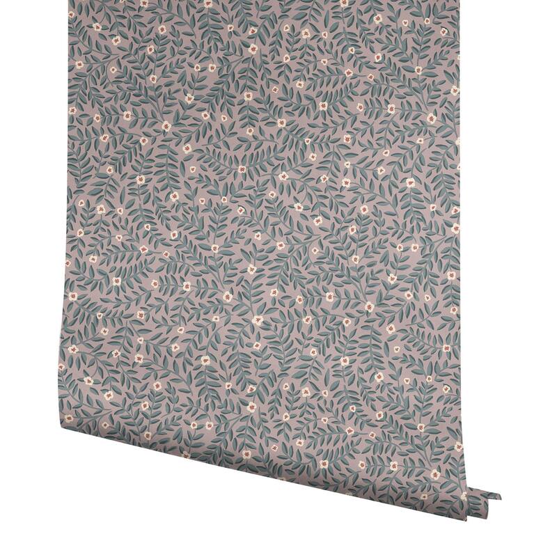Rifle Paper Co. Elodie Lavender Petite Floral Premium Peel + Stick Wallpaper