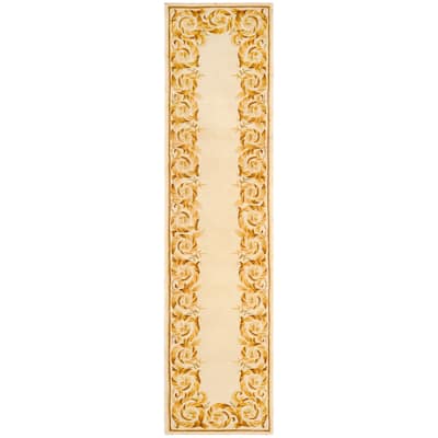SAFAVIEH Handmade Naples Fanna Traditional Oriental Scrolls Wool Rug