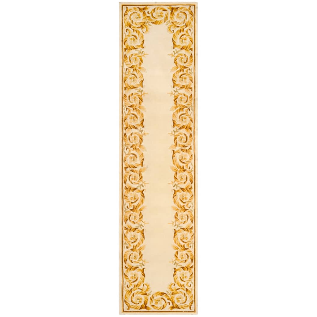 SAFAVIEH Handmade Naples Fanna Traditional Oriental Scrolls Wool Rug