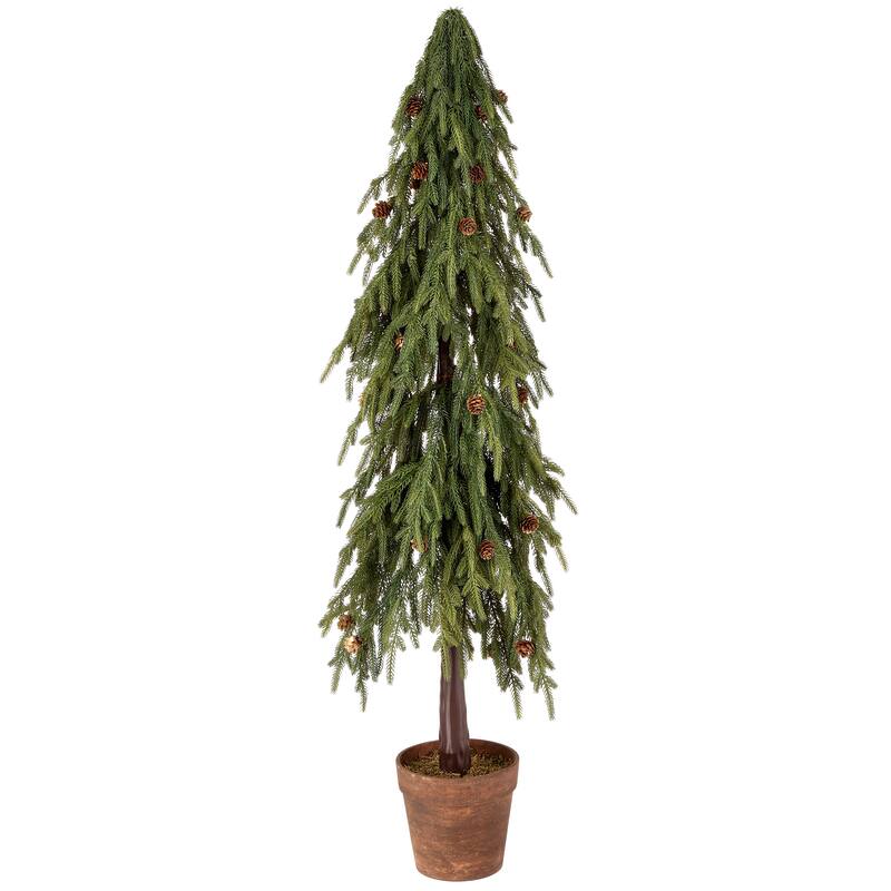 48" Uv Potted Soft Touch Norfolk Pine Tree