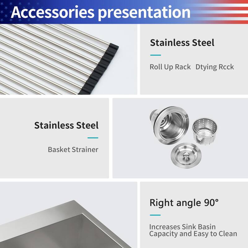 Drop-in Single Bowl Stainless Steel Kitchen Sink