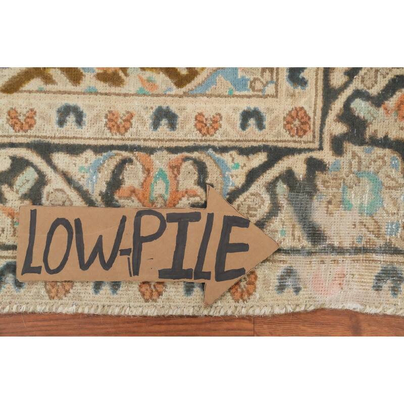Hand Knotted Oriental 100% Wool Carpet Traditional Floral Purples Tabriz Area Rug - 4' 7'' X 3' 3''