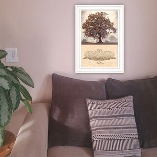 TrendyDecor4U Farmhouse "Living Life" Framed Print Wall Art by Bonnie ...