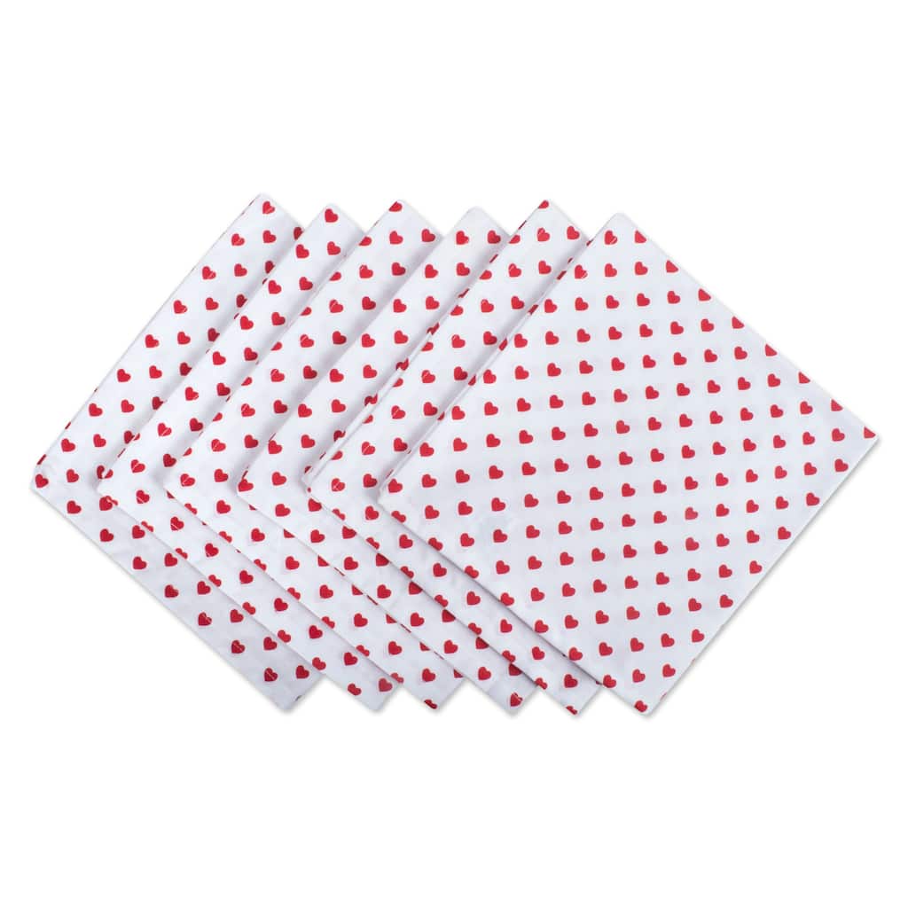 DII Valentines Day Print Napkin (Set of 6)